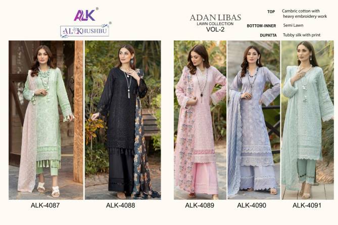Adan Libas Vol 2 By Alk Khushbu Pakistani Suits Catalog
